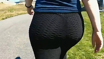 Hot Milf Shows Off Her Big Ass In Public