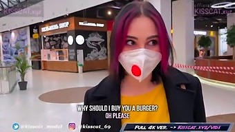 Risk-Taking Oral Sex In A Changing Room For A Big Mac - Public Agent Seduction And Intercourse With A Student In A Mall / Lick My Pussy