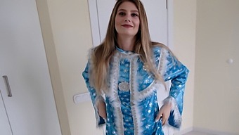 Snegurka'S Address Mishap Leads To A Steamy Encounter With A Well-Endowed Russian Stud