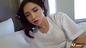 Shedoesanal - Stepis Joins Her Stepbrother In Bed And Reveals Her Butt