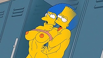Marge, The Sexy Housewife, Experiences Intense Pleasure As She Receives Hot Sperm In All Her Holes / Anime And Hentai