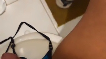 Amateur Stud Gets Caught By Mature Friend'S Mom In Taboo Bathroom Encounter