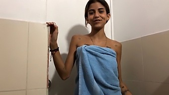 Young Teen'S Innocent Look Turns Seductive In Unexpected Encounter