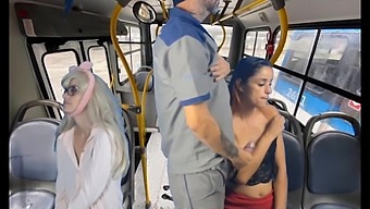 Dangerous On-The-Job Hazard: Public Masturbation And Group Sex On The Bus