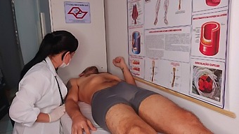 A Boy Got An Unexpected Erection In Front Of A Nurse.